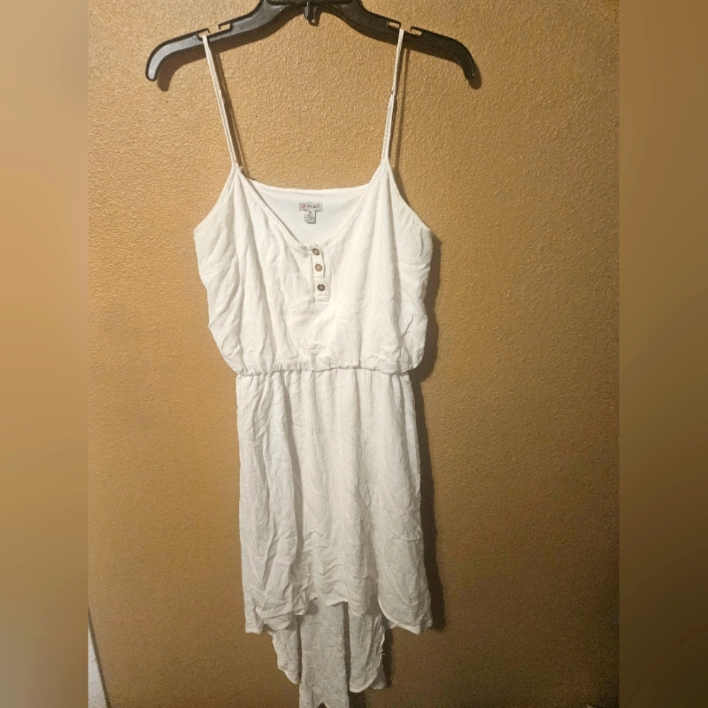 Guess High Low Strapless White Dress Size Small